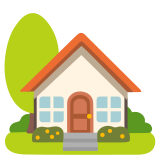 House with garden - Noto Color Emoji