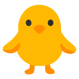 Front-facing baby chick - Noto Color Emoji