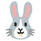Rabbit face - Noto Color Emoji