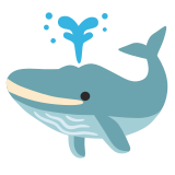 Spouting whale - Noto Color Emoji