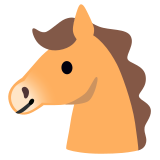 Horse face - Noto Color Emoji