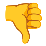 Thumbs down - Noto Color Emoji