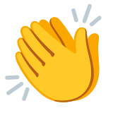 Clapping hands - Noto Color Emoji