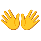 Open hands - Noto Color Emoji