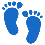 Footprints - Noto Color Emoji