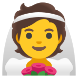 Person with veil - Noto Color Emoji