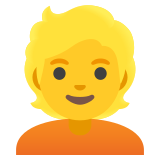 Person: blond hair - Noto Color Emoji