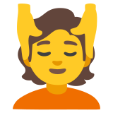 Person getting massage - Noto Color Emoji