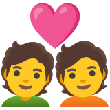 Couple with heart - Noto Color Emoji