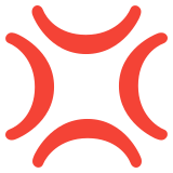 Anger symbol - Noto Color Emoji