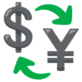 Currency exchange - Noto Color Emoji
