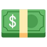 Dollar banknote - Noto Color Emoji