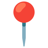 Round pushpin - Noto Color Emoji