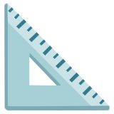 Triangular ruler - Noto Color Emoji