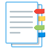 Bookmark tabs - Noto Color Emoji