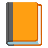 Orange book - Noto Color Emoji