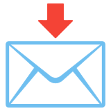 Envelope with arrow - Noto Color Emoji
