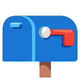 Closed mailbox with lowered flag - Noto Color Emoji