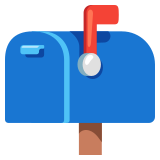 Closed mailbox with raised flag - Noto Color Emoji