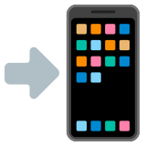 Mobile phone with arrow - Noto Color Emoji