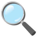 Magnifying glass tilted left - Noto Color Emoji