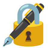 Locked with pen - Noto Color Emoji