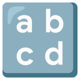 Input latin lowercase - Noto Color Emoji