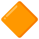 Large orange diamond - Noto Color Emoji