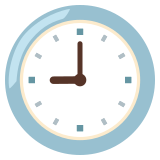 Nine o’clock - Noto Color Emoji