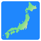 Map of Japan - Noto Color Emoji