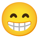 Beaming face with smiling eyes - Noto Color Emoji
