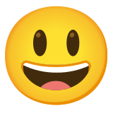 Grinning face with big eyes - Noto Color Emoji