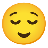 Relieved face - Noto Color Emoji