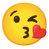 Face blowing a kiss - Noto Color Emoji