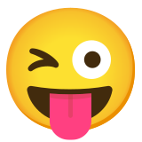Winking face with tongue - Noto Color Emoji