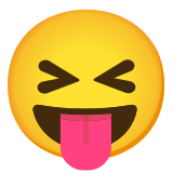 Squinting face with tongue - Noto Color Emoji