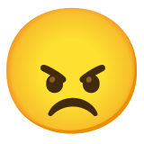 Angry face - Noto Color Emoji