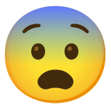 Fearful face - Noto Color Emoji