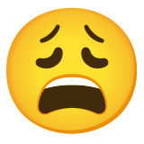 Weary face - Noto Color Emoji