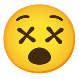 Face with crossed-out eyes - Noto Color Emoji