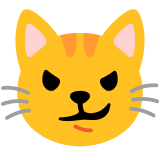 Cat with wry smile - Noto Color Emoji