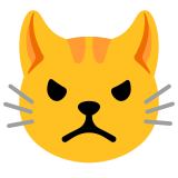 Pouting cat - Noto Color Emoji