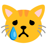 Crying cat - Noto Color Emoji