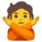 Person gesturing NO - Noto Color Emoji