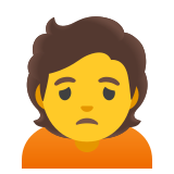 Person frowning - Noto Color Emoji