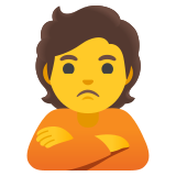 Person pouting - Noto Color Emoji