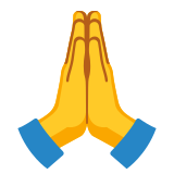 Folded hands - Noto Color Emoji