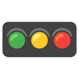 Horizontal traffic light - Noto Color Emoji