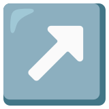 Up-right arrow - Noto Color Emoji