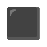 Black medium square - Noto Color Emoji